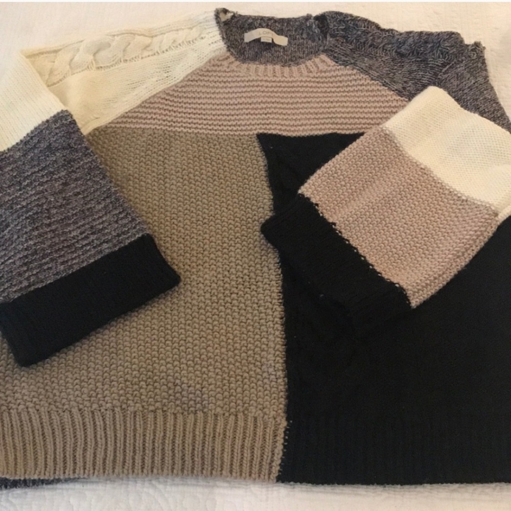 Loft Colorblock Sweater XL